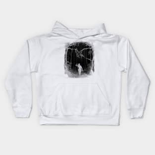 Hunger Games Woods - Black White Kids Hoodie